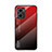 Carcasa Bumper Funda Silicona Espejo Gradiente Arco iris LS1 para Xiaomi Redmi 10 5G Rojo