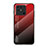 Carcasa Bumper Funda Silicona Espejo Gradiente Arco iris LS1 para Xiaomi Redmi 10C 4G Rojo