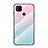 Carcasa Bumper Funda Silicona Espejo Gradiente Arco iris LS1 para Xiaomi Redmi 9 Activ Cian