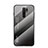 Carcasa Bumper Funda Silicona Espejo Gradiente Arco iris LS1 para Xiaomi Redmi 9 Prime India Gris Oscuro