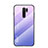 Carcasa Bumper Funda Silicona Espejo Gradiente Arco iris LS1 para Xiaomi Redmi 9 Prime India Purpura Claro