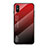 Carcasa Bumper Funda Silicona Espejo Gradiente Arco iris LS1 para Xiaomi Redmi 9A Rojo