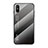 Carcasa Bumper Funda Silicona Espejo Gradiente Arco iris LS1 para Xiaomi Redmi 9AT Gris Oscuro