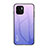 Carcasa Bumper Funda Silicona Espejo Gradiente Arco iris LS1 para Xiaomi Redmi A1 Purpura Claro