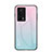 Carcasa Bumper Funda Silicona Espejo Gradiente Arco iris LS1 para Xiaomi Redmi K60 5G Cian