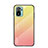 Carcasa Bumper Funda Silicona Espejo Gradiente Arco iris LS1 para Xiaomi Redmi Note 10 4G Amarillo