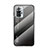 Carcasa Bumper Funda Silicona Espejo Gradiente Arco iris LS1 para Xiaomi Redmi Note 10 Pro 4G Gris Oscuro