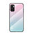 Carcasa Bumper Funda Silicona Espejo Gradiente Arco iris LS1 para Xiaomi Redmi Note 11 SE 5G Cian