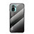 Carcasa Bumper Funda Silicona Espejo Gradiente Arco iris LS1 para Xiaomi Redmi Note 11 SE India 4G Gris Oscuro