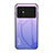 Carcasa Bumper Funda Silicona Espejo Gradiente Arco iris LS1 para Xiaomi Redmi Note 11R 5G Purpura Claro