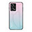 Carcasa Bumper Funda Silicona Espejo Gradiente Arco iris LS1 para Xiaomi Redmi Note 12 Pro 5G Cian