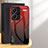 Carcasa Bumper Funda Silicona Espejo Gradiente Arco iris LS1 para Xiaomi Redmi Note 13 Pro+ Plus 5G Rojo
