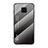 Carcasa Bumper Funda Silicona Espejo Gradiente Arco iris LS1 para Xiaomi Redmi Note 9S Gris Oscuro