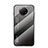 Carcasa Bumper Funda Silicona Espejo Gradiente Arco iris LS1 para Xiaomi Redmi Note 9T 5G Gris Oscuro