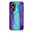 Carcasa Bumper Funda Silicona Espejo Gradiente Arco iris LS2 para Huawei Nova 10 SE Azul