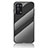 Carcasa Bumper Funda Silicona Espejo Gradiente Arco iris LS2 para Oppo F19 Negro