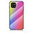Carcasa Bumper Funda Silicona Espejo Gradiente Arco iris LS2 para Samsung Galaxy A03 Rosa