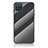 Carcasa Bumper Funda Silicona Espejo Gradiente Arco iris LS2 para Samsung Galaxy A12 Negro