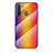 Carcasa Bumper Funda Silicona Espejo Gradiente Arco iris LS2 para Samsung Galaxy A21 European Naranja