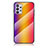 Carcasa Bumper Funda Silicona Espejo Gradiente Arco iris LS2 para Samsung Galaxy A32 5G Naranja