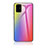 Carcasa Bumper Funda Silicona Espejo Gradiente Arco iris LS2 para Samsung Galaxy A51 5G Rosa