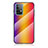 Carcasa Bumper Funda Silicona Espejo Gradiente Arco iris LS2 para Samsung Galaxy A52 5G Naranja