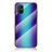 Carcasa Bumper Funda Silicona Espejo Gradiente Arco iris LS2 para Samsung Galaxy M31s Azul