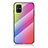 Carcasa Bumper Funda Silicona Espejo Gradiente Arco iris LS2 para Samsung Galaxy M31s Rosa