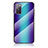 Carcasa Bumper Funda Silicona Espejo Gradiente Arco iris LS2 para Samsung Galaxy S20 FE (2022) 5G Azul