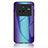 Carcasa Bumper Funda Silicona Espejo Gradiente Arco iris LS2 para Vivo X80 5G Azul