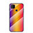Carcasa Bumper Funda Silicona Espejo Gradiente Arco iris LS2 para Xiaomi POCO C3 Naranja
