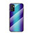 Carcasa Bumper Funda Silicona Espejo Gradiente Arco iris LS2 para Xiaomi Redmi Note 10T 5G Azul