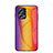 Carcasa Bumper Funda Silicona Espejo Gradiente Arco iris LS2 para Xiaomi Redmi Note 11T Pro+ Plus 5G Naranja