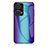 Carcasa Bumper Funda Silicona Espejo Gradiente Arco iris LS2 para Xiaomi Redmi Note 12 Turbo 5G Azul