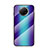 Carcasa Bumper Funda Silicona Espejo Gradiente Arco iris LS2 para Xiaomi Redmi Note 9T 5G Azul
