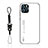 Carcasa Bumper Funda Silicona Espejo Gradiente Arco iris M01 para Apple iPhone 13 Pro Max Blanco