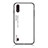 Carcasa Bumper Funda Silicona Espejo Gradiente Arco iris M01 para Samsung Galaxy A01 SM-A015 Blanco