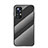 Carcasa Bumper Funda Silicona Espejo Gradiente Arco iris M01 para Xiaomi Mi 12 5G Negro