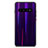 Carcasa Bumper Funda Silicona Espejo Gradiente Arco iris M02 para Samsung Galaxy S10 5G Morado