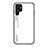 Carcasa Bumper Funda Silicona Espejo Gradiente Arco iris M02 para Samsung Galaxy S22 Ultra 5G Blanco