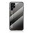 Carcasa Bumper Funda Silicona Espejo Gradiente Arco iris M02 para Samsung Galaxy S22 Ultra 5G Gris