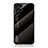 Carcasa Bumper Funda Silicona Espejo Gradiente Arco iris M02 para Samsung Galaxy S22 Ultra 5G Negro