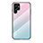 Carcasa Bumper Funda Silicona Espejo Gradiente Arco iris M02 para Samsung Galaxy S23 Ultra 5G Cian
