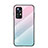 Carcasa Bumper Funda Silicona Espejo Gradiente Arco iris M02 para Xiaomi Mi 12 5G Rosa