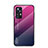 Carcasa Bumper Funda Silicona Espejo Gradiente Arco iris M02 para Xiaomi Mi 12S 5G Rosa Roja