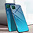 Carcasa Bumper Funda Silicona Espejo Gradiente Arco iris para Huawei Nova 6 SE Azul