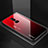 Carcasa Bumper Funda Silicona Espejo Gradiente Arco iris para OnePlus 6 Rojo