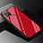 Carcasa Bumper Funda Silicona Espejo Gradiente Arco iris para Oppo A92s 5G Rojo