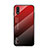 Carcasa Bumper Funda Silicona Espejo Gradiente Arco iris para Samsung Galaxy A01 SM-A015 Rojo
