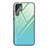 Carcasa Bumper Funda Silicona Espejo Gradiente Arco iris para Samsung Galaxy S23 Ultra 5G Menta Verde